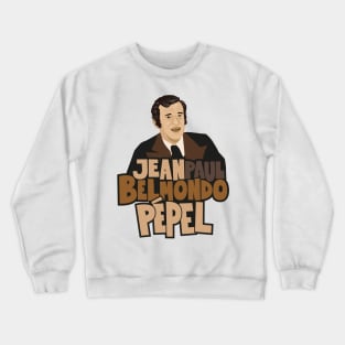 Jean-Paul Belmondo Portrait - French Cinema Icon Crewneck Sweatshirt